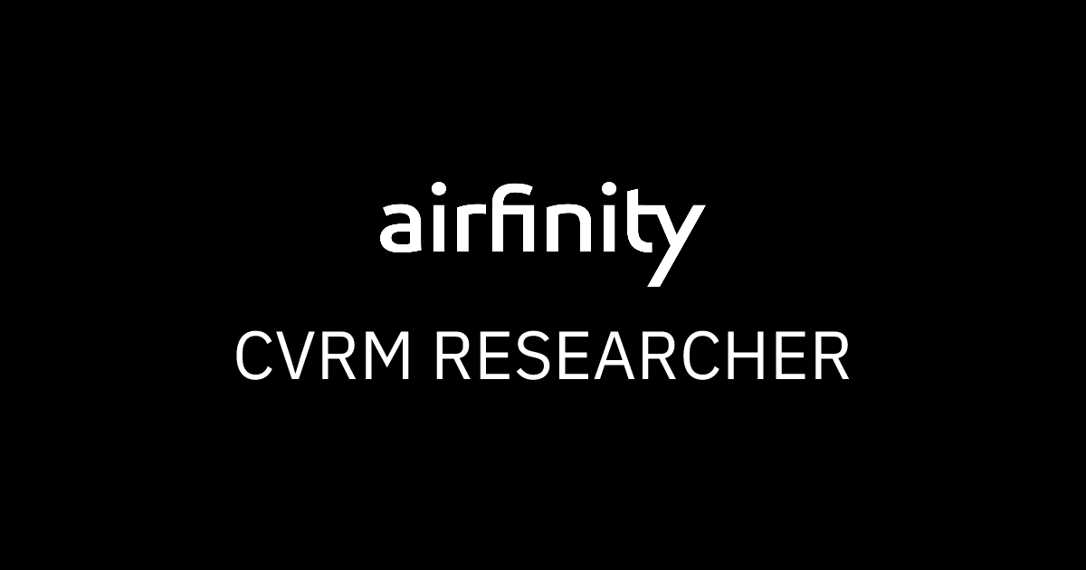 Careers | CVRM Researcher | Airfinity