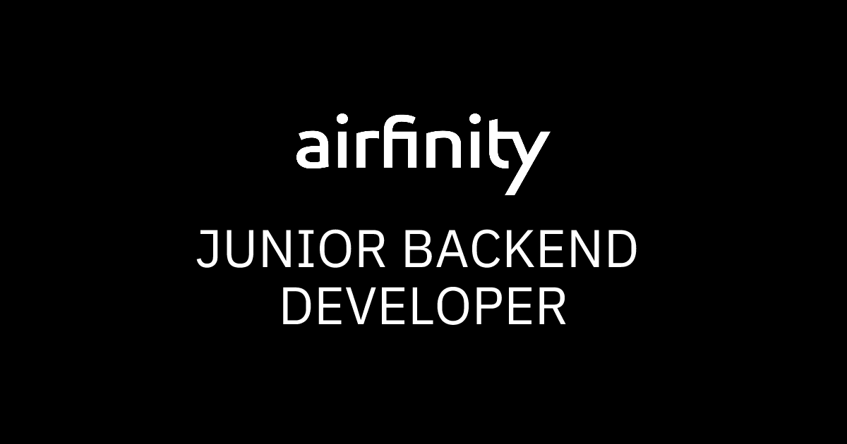 Careers | Junior Backend Developer | Airfinity